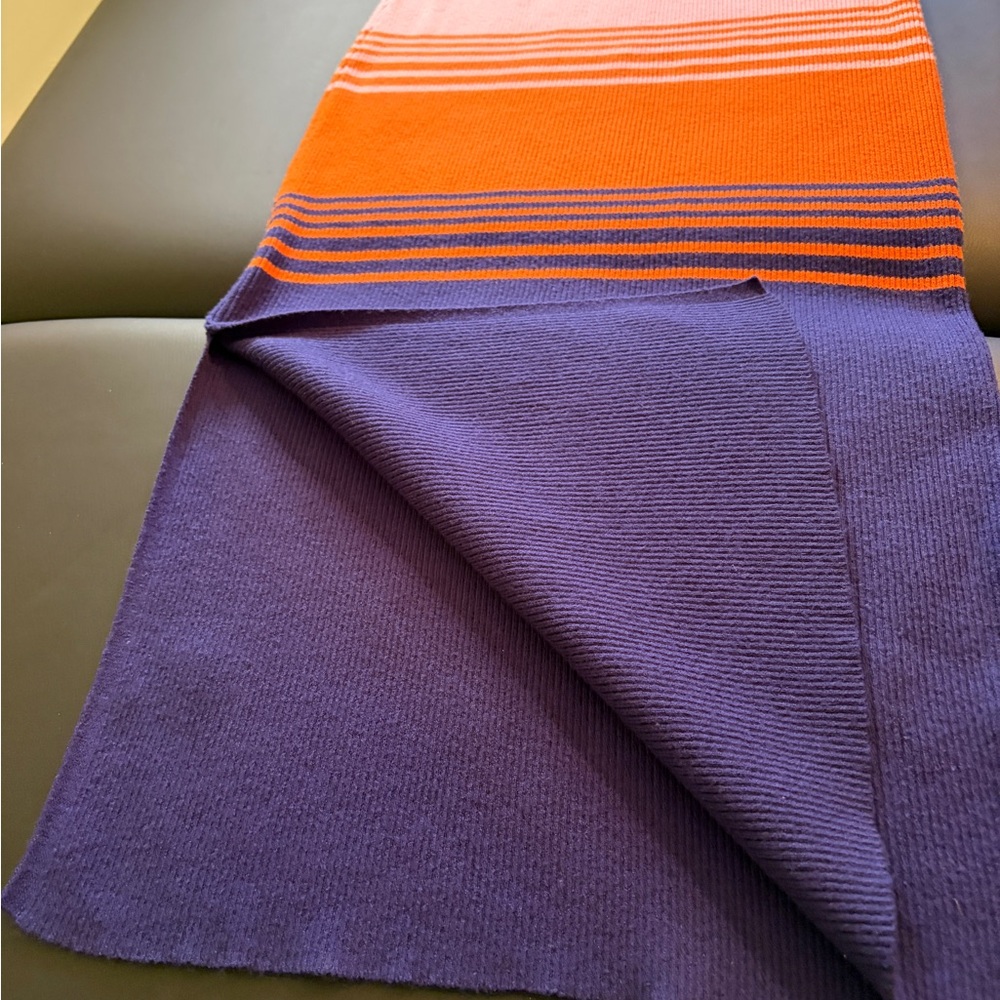 Lark + Gray V-Neck Sleeveless Maxi Dress in Blue, Pink & Orange Stripe - Picture 8 of 8